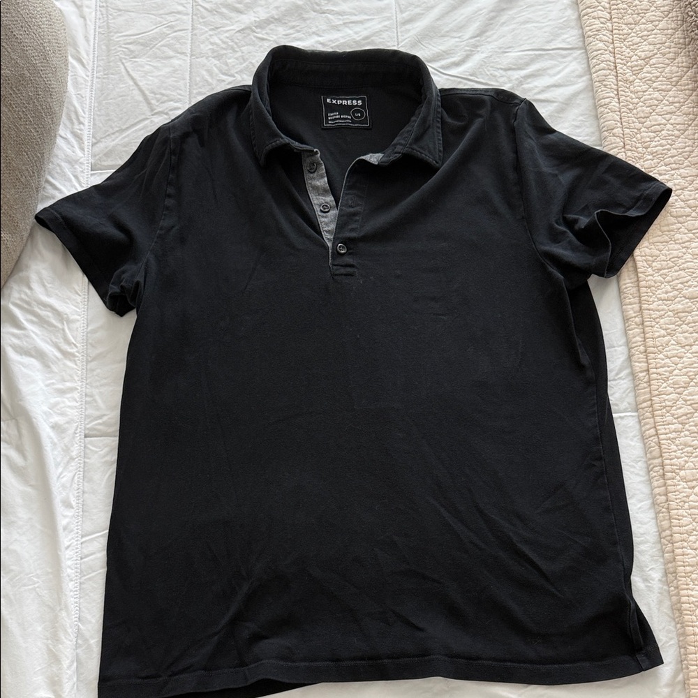 Express Men's Polo Shirt in Black